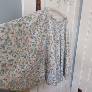 Vintage Upcycled Handmade Bedsheet Circle Skirt
